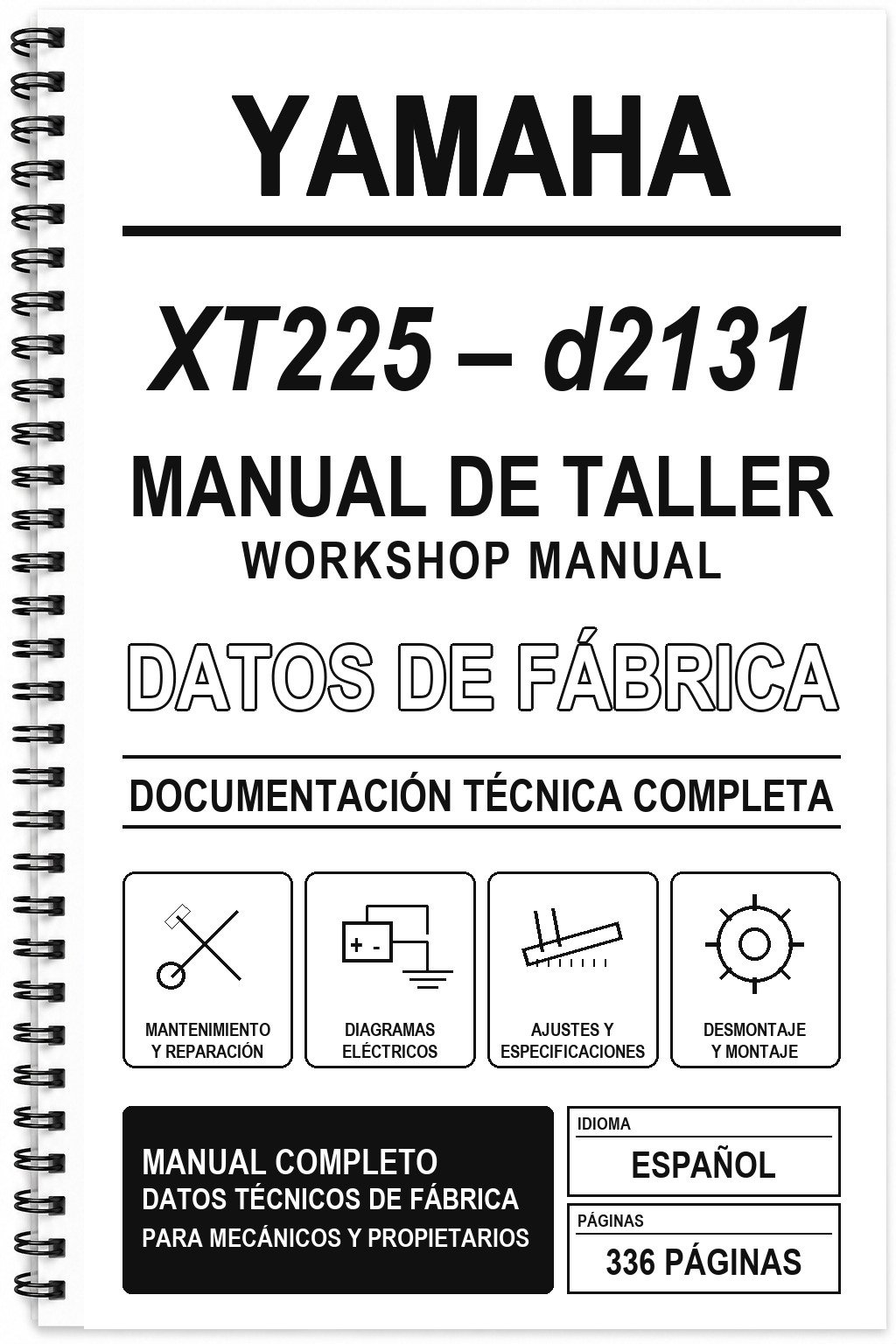 Manual de Taller Yamaha XT225 – d2131
