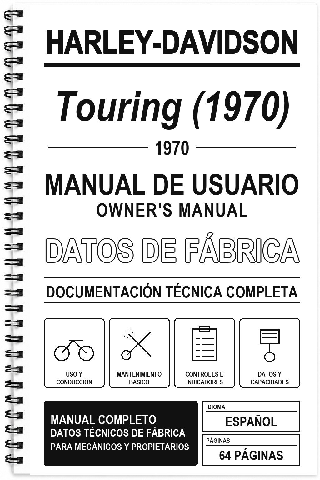 Manual de Usuario Harley-Davidson Touring (1970)