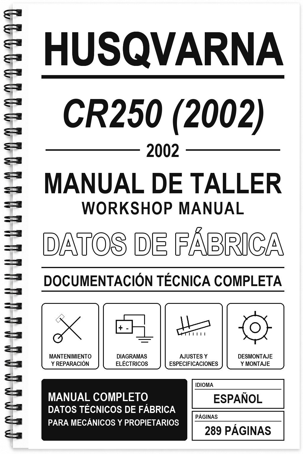Manual de Taller Husqvarna CR250 (2002)