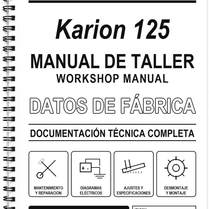 Manual de Taller Hyosung Karion 125