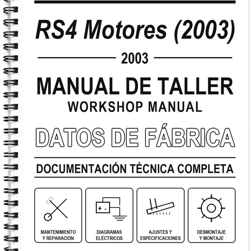 Manual de Taller KTM RS4 Motores (2003) (Inglés)