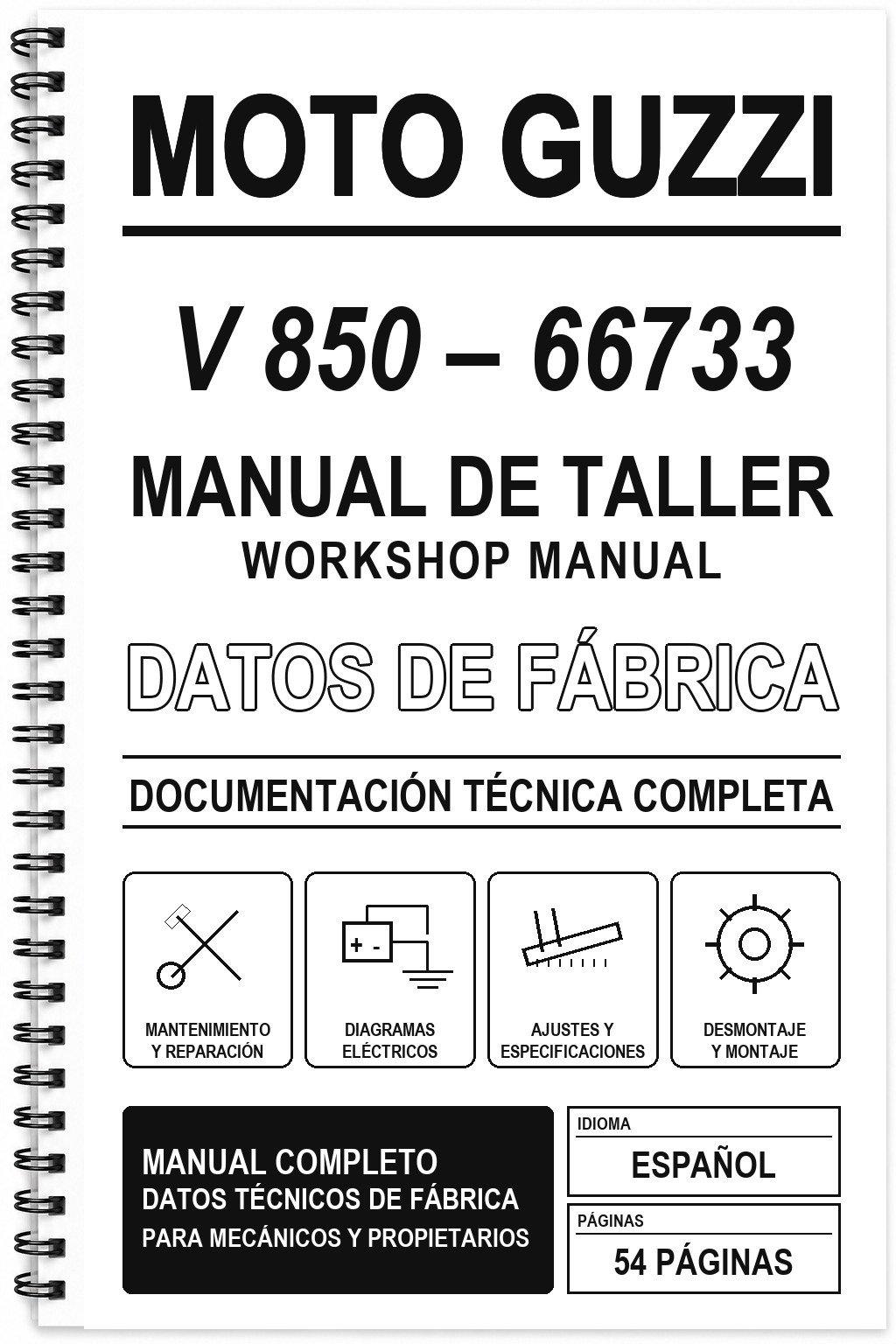 Manual de Taller Moto Guzzi V 850 – 66733