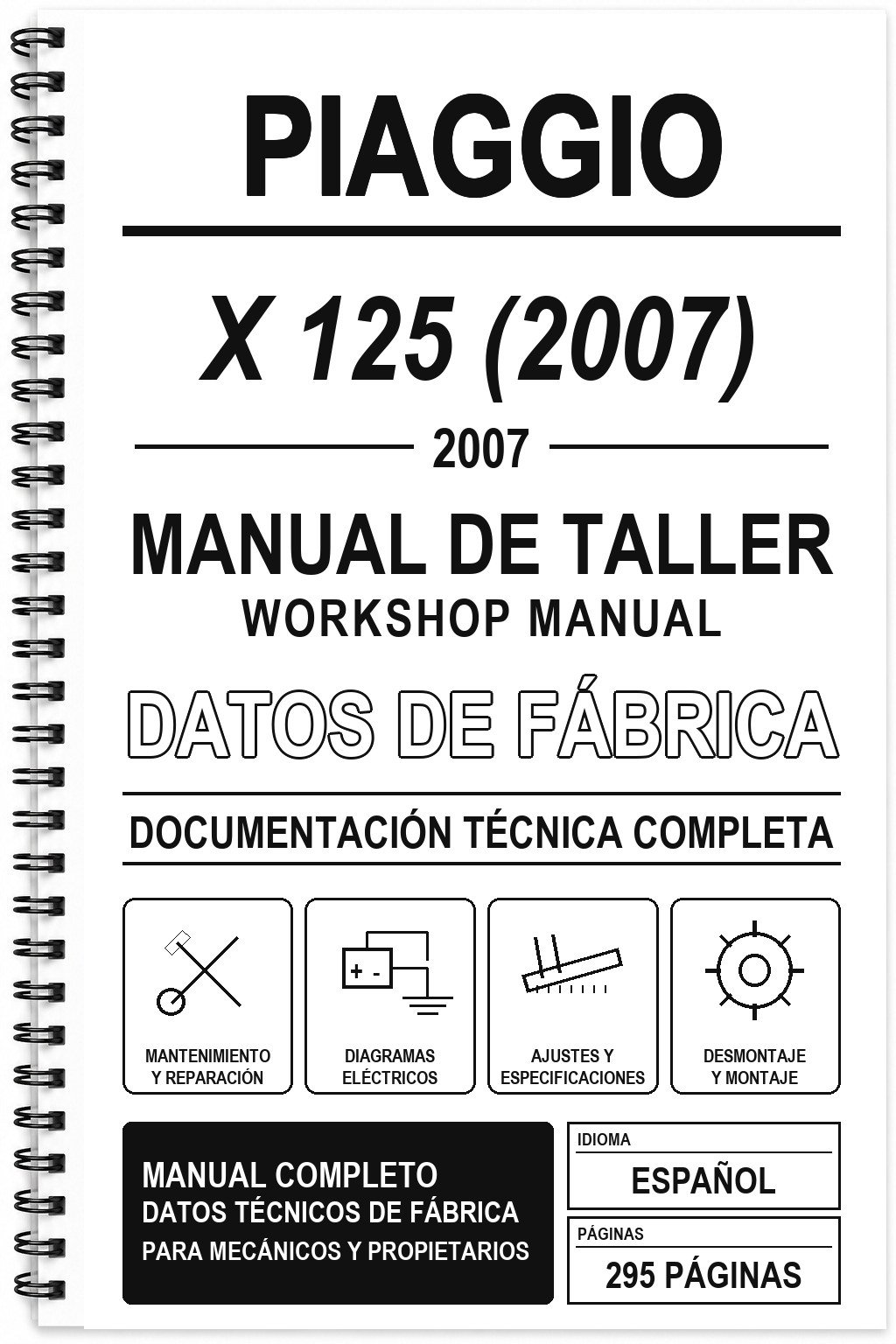 Manual de Taller Piaggio X 125 (2007)