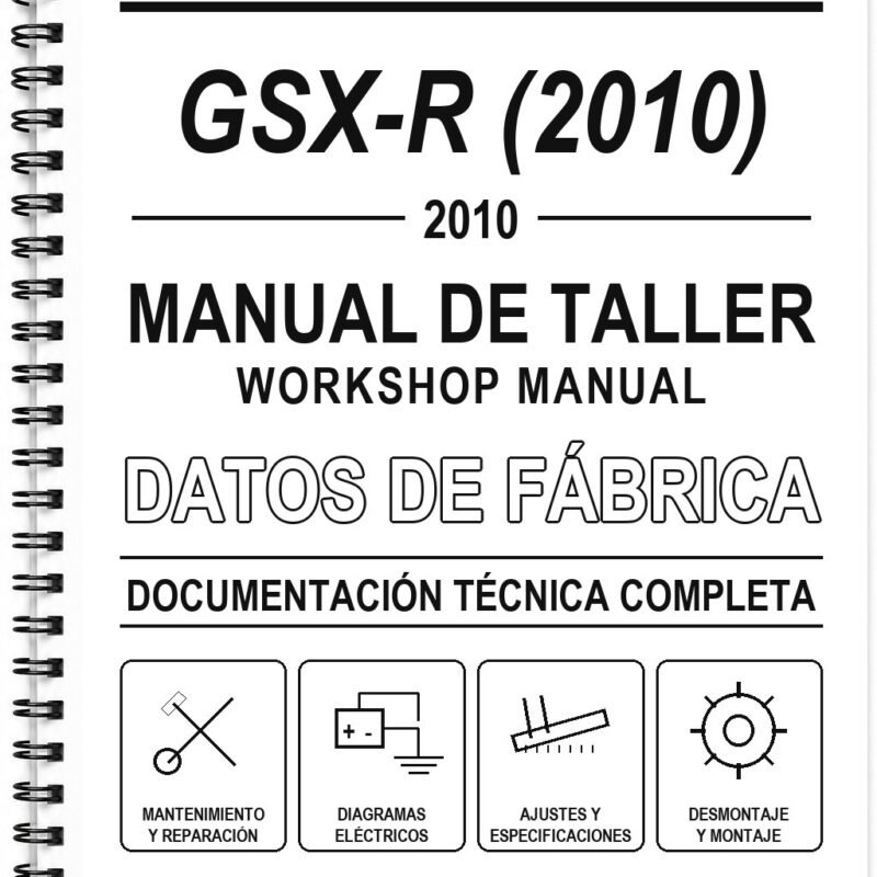Manual de Taller Suzuki GSX-R (2010) (Inglés)