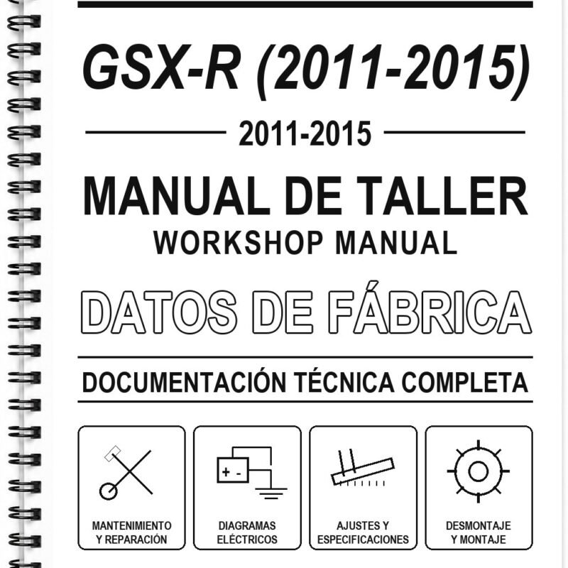 Manual de Taller Suzuki GSX-R (2011-2015) (Inglés)
