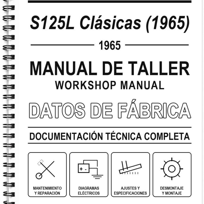Manual de Taller Vespa S125L Clásicas (1965)