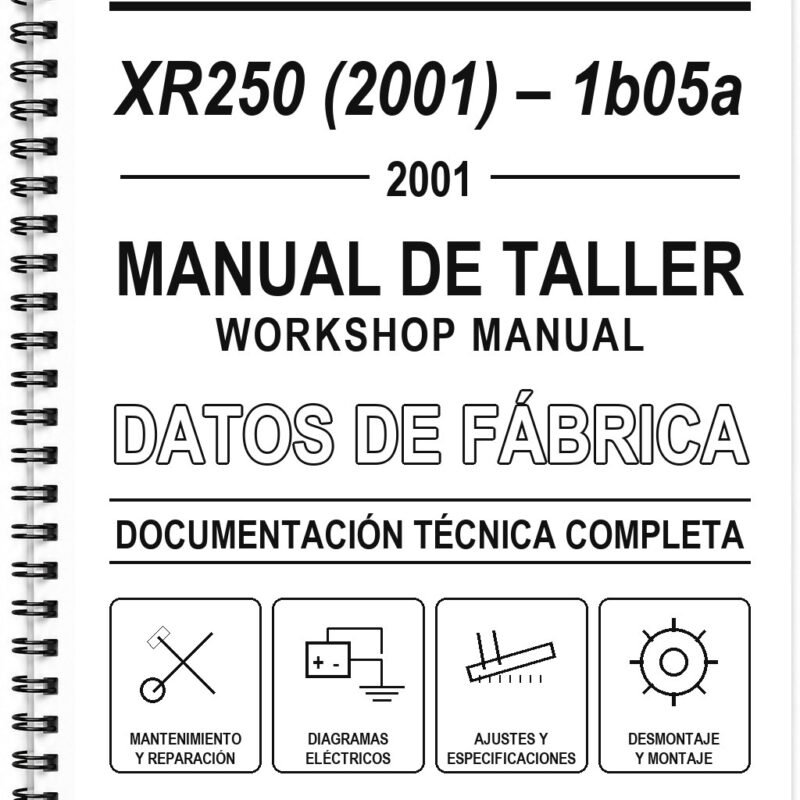 Manual de Taller Honda XR250 (2001) – 1b05a