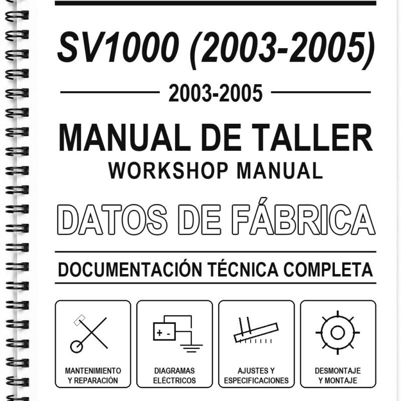 Manual de Taller Suzuki SV1000 (2003-2005)