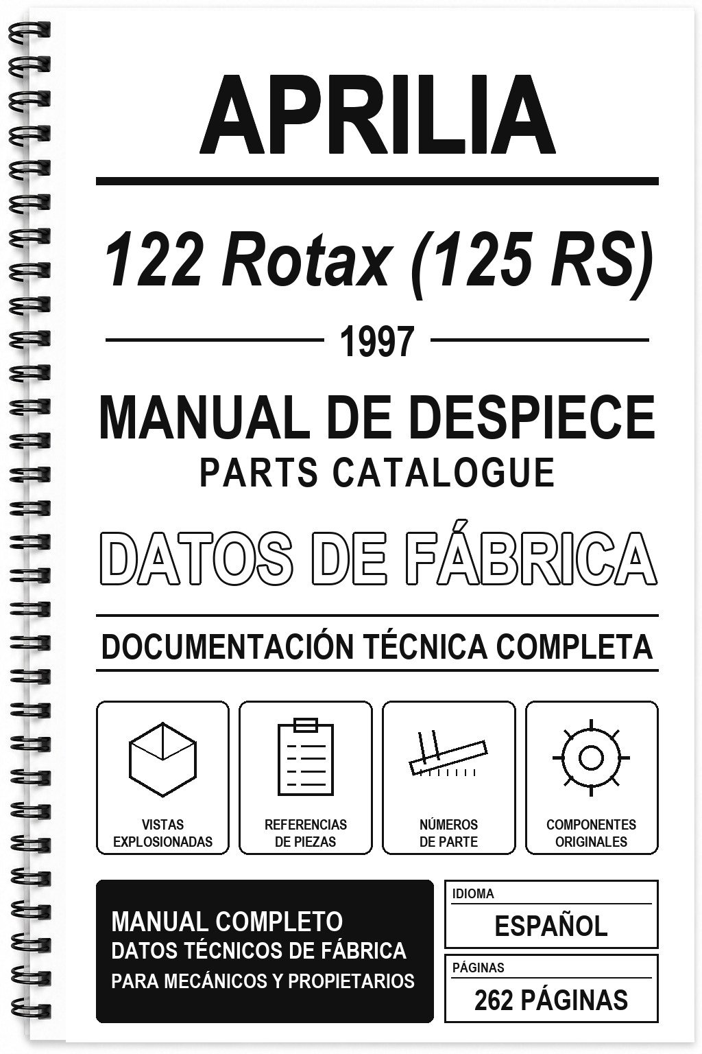 Manual de Despiece Aprilia 122 Rotax (125 RS) (1997)