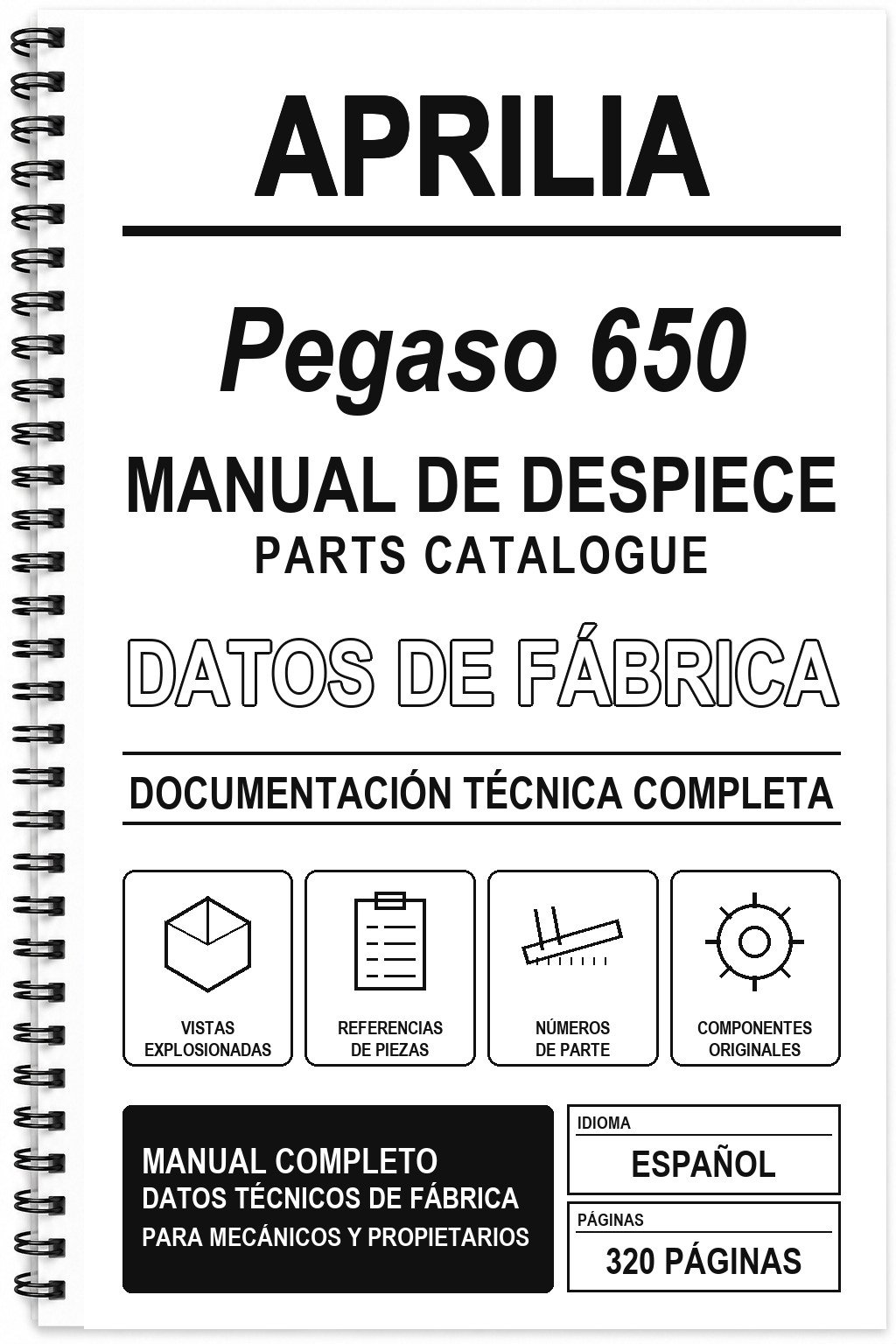 Manual de Despiece Aprilia Pegaso 650