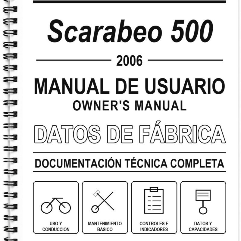 Manual de Usuario Aprilia Scarabeo 500 (2006) (Inglés)