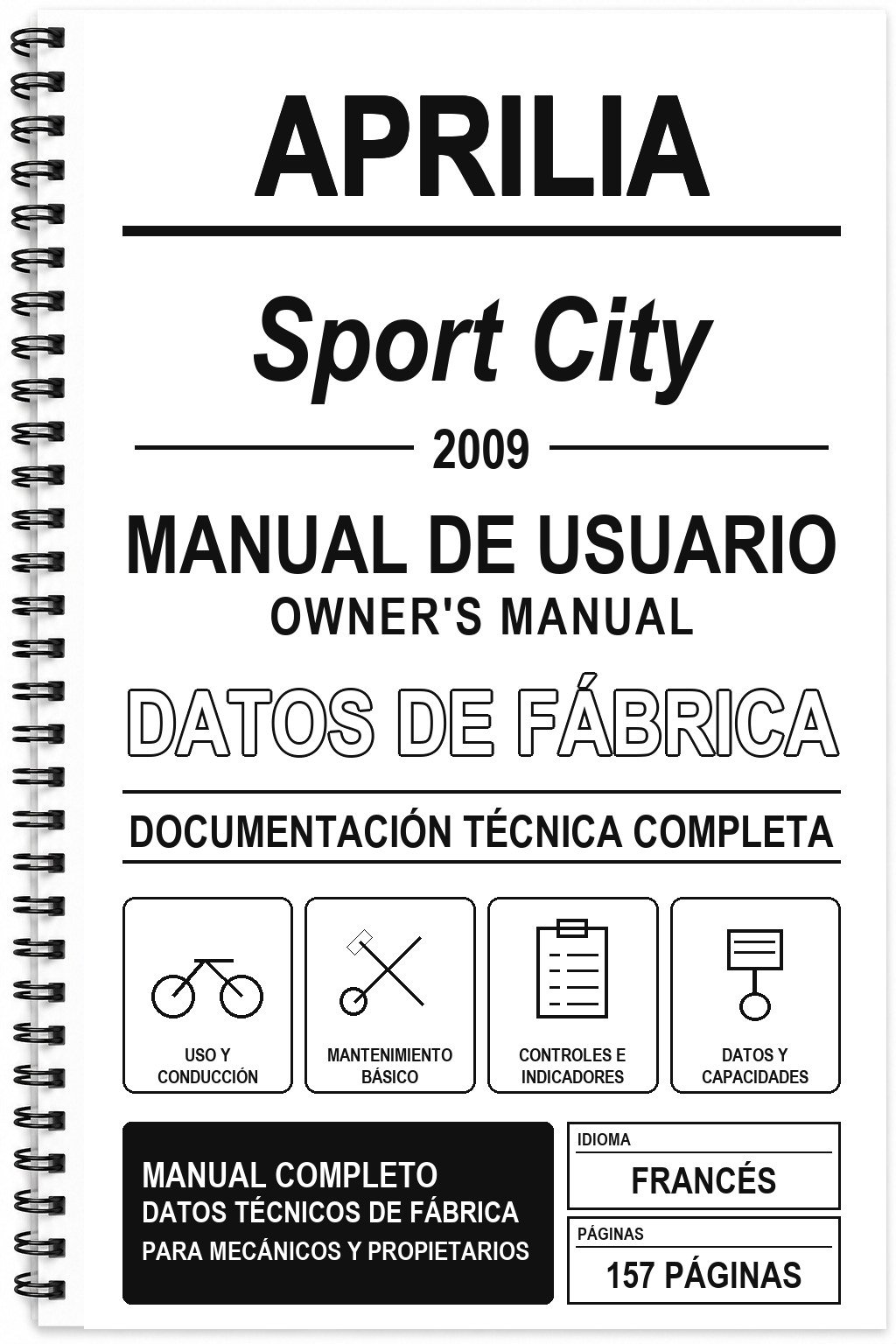 Manual de Usuario Aprilia Sport City (2009) (Francés)