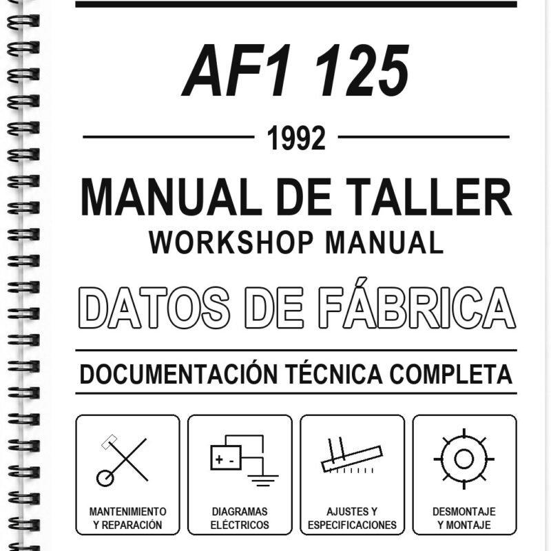 Manual de Taller Aprilia AF1 125 (1992) (Italiano)