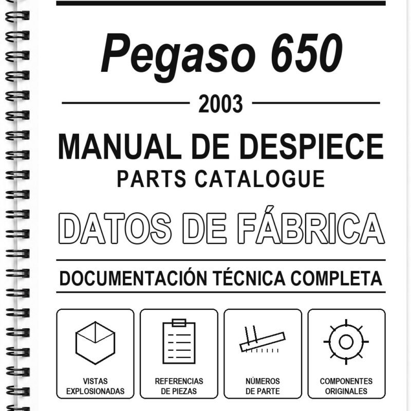 Manual de Despiece Aprilia Pegaso 650 (2003) (Inglés)