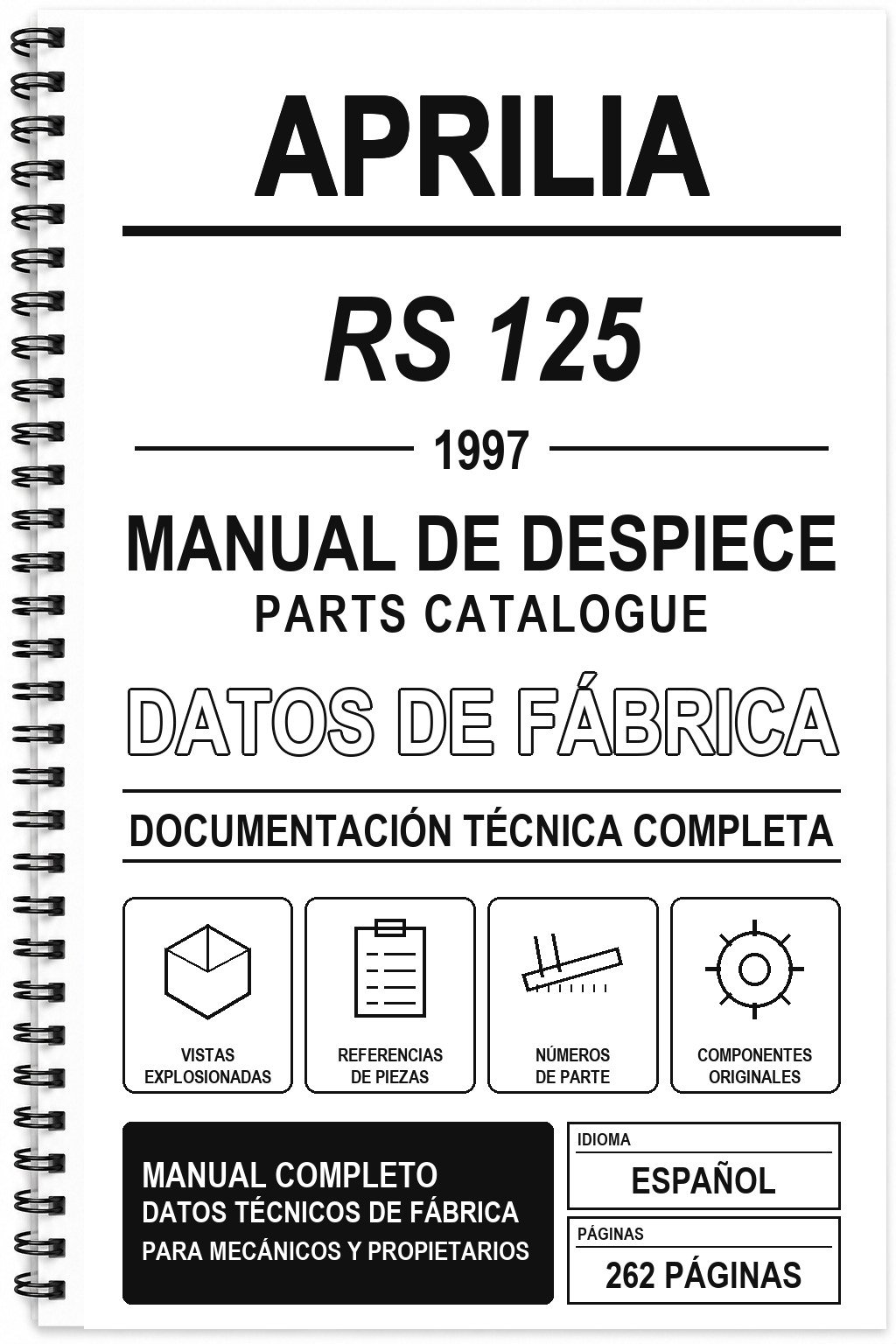 Manual de Despiece Aprilia RS 125 (1997)