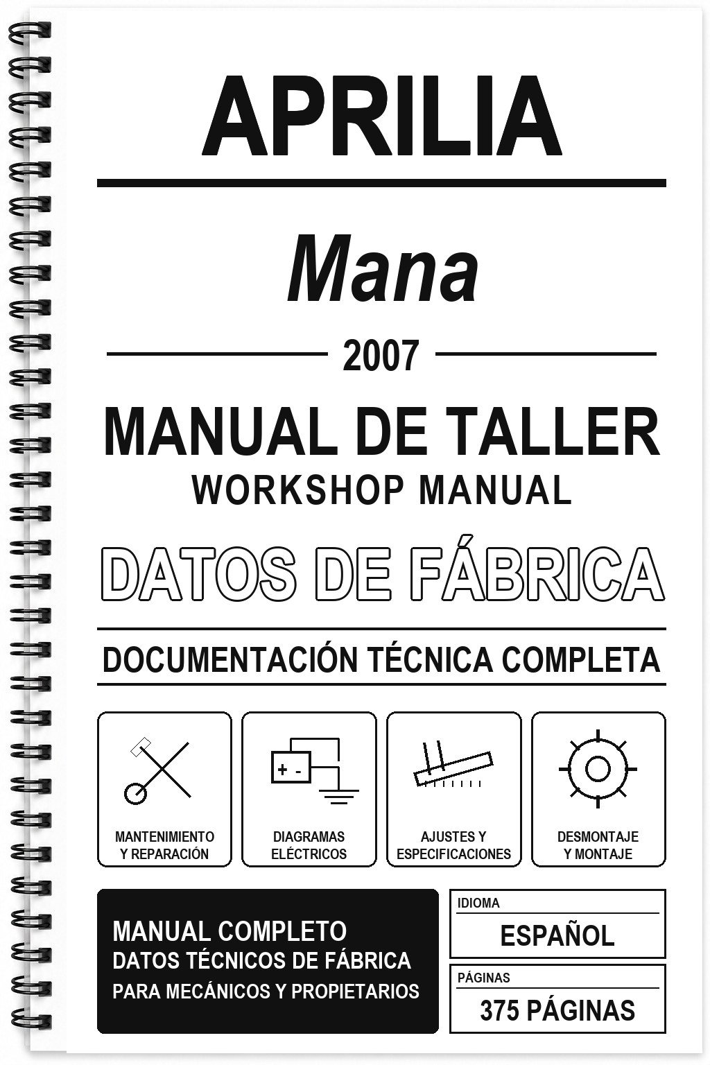Manual de Taller Aprilia Mana (2007)
