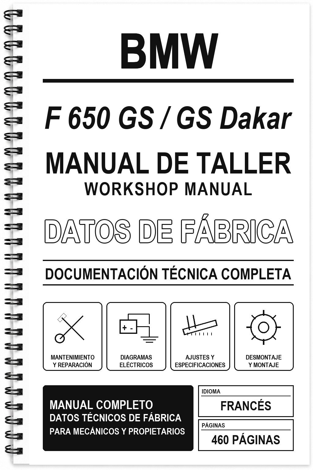 Manual de Taller BMW F 650 GS / GS Dakar (Francés)