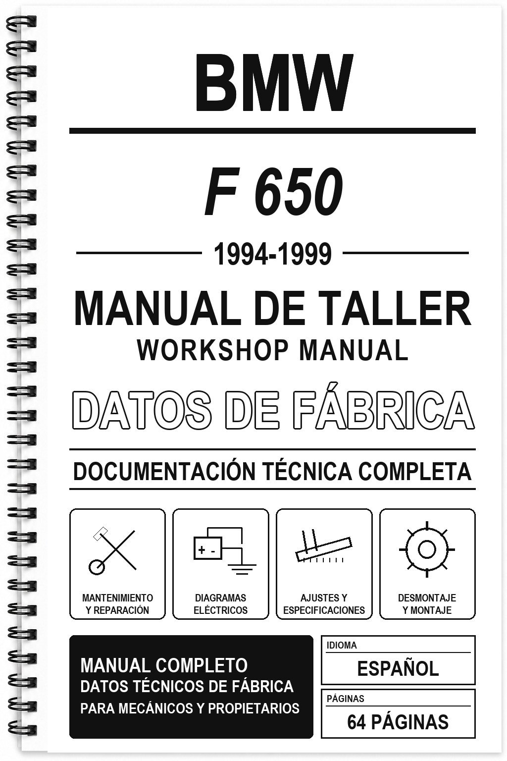 Manual de Taller BMW F 650 (1994-1999)