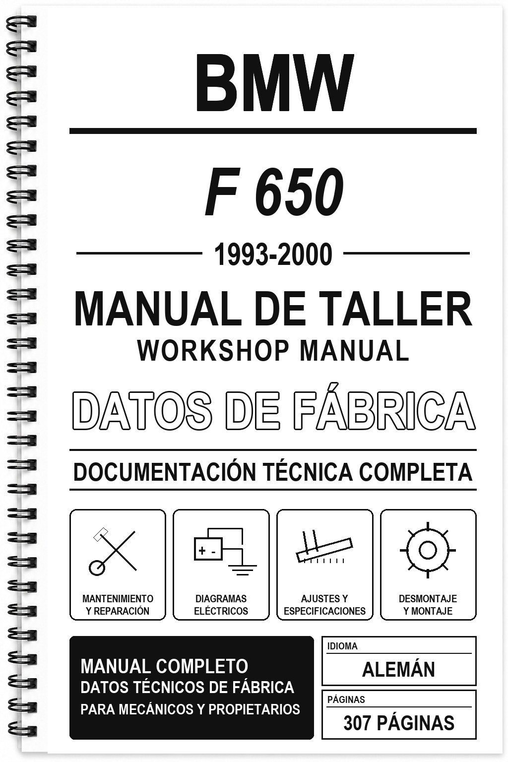 Manual de Taller BMW F 650 (1993-2000) (Alemán)