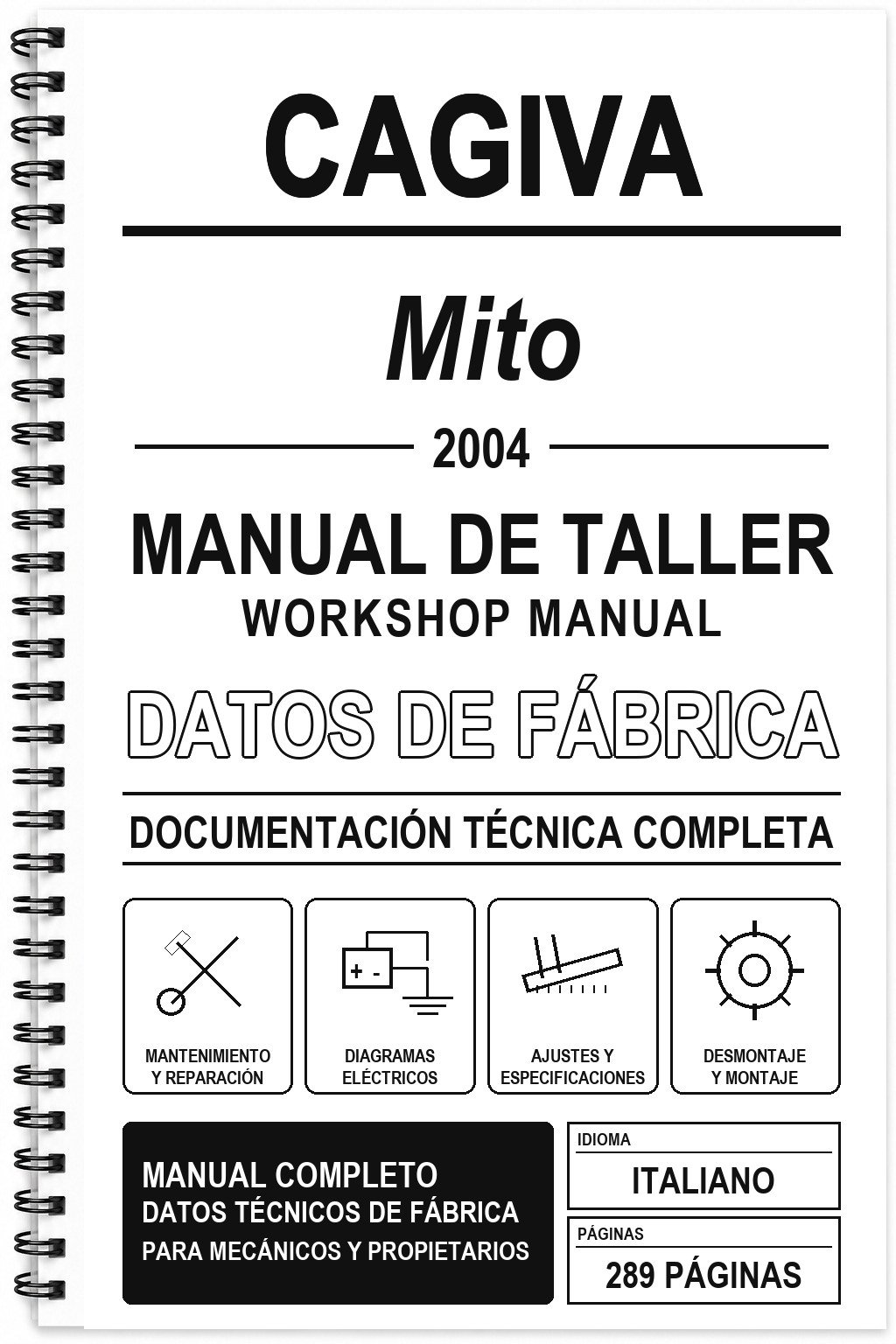Manual de Taller Cagiva Mito (2004) (Italiano)
