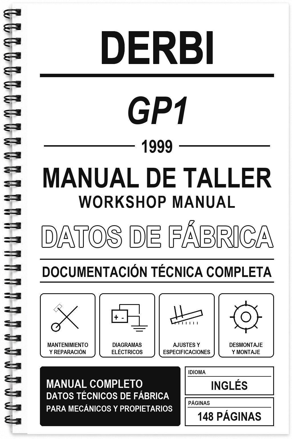 Manual de Taller Derbi GP1 (1999) (Inglés)