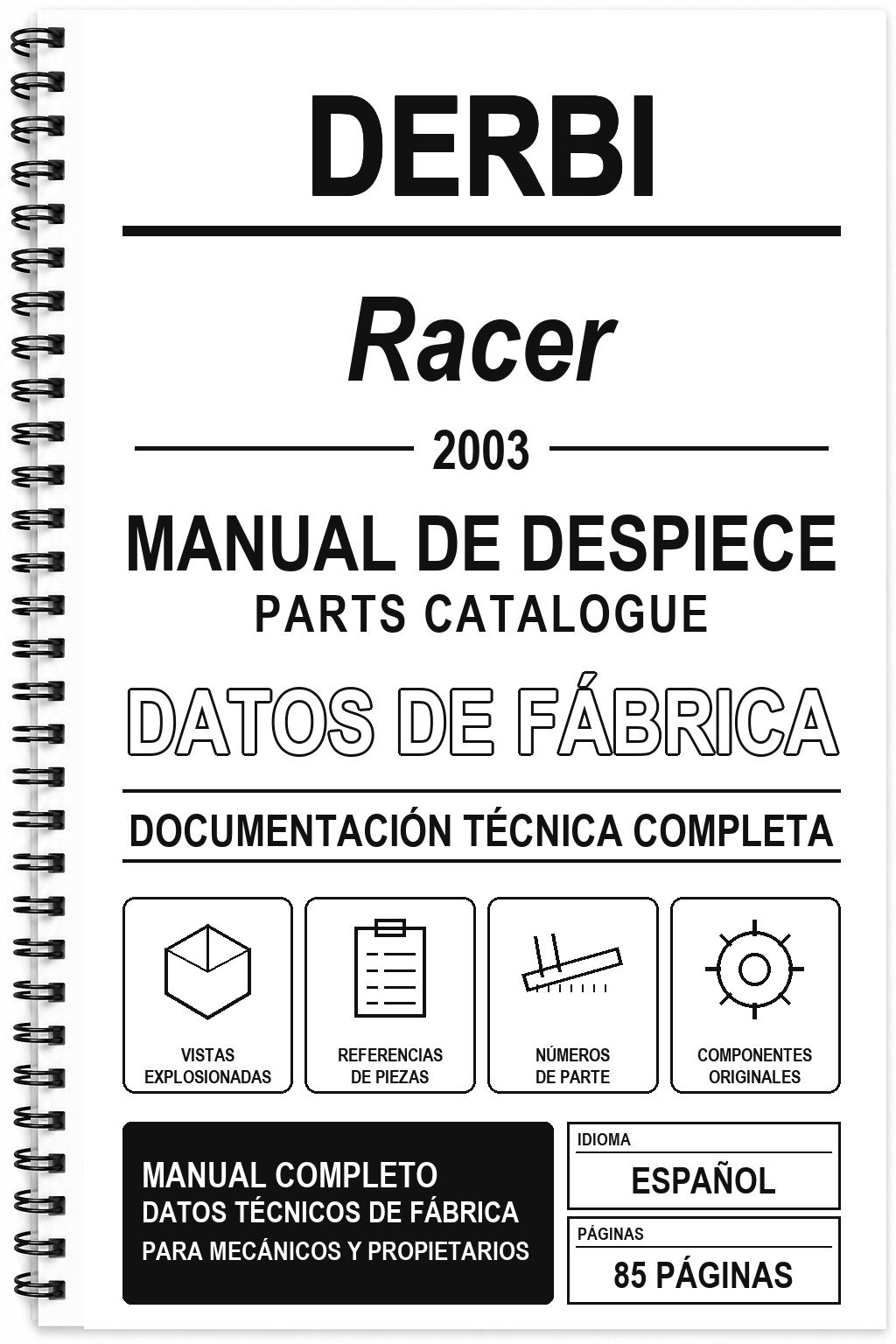 Manual de Despiece Derbi Racer (2003)