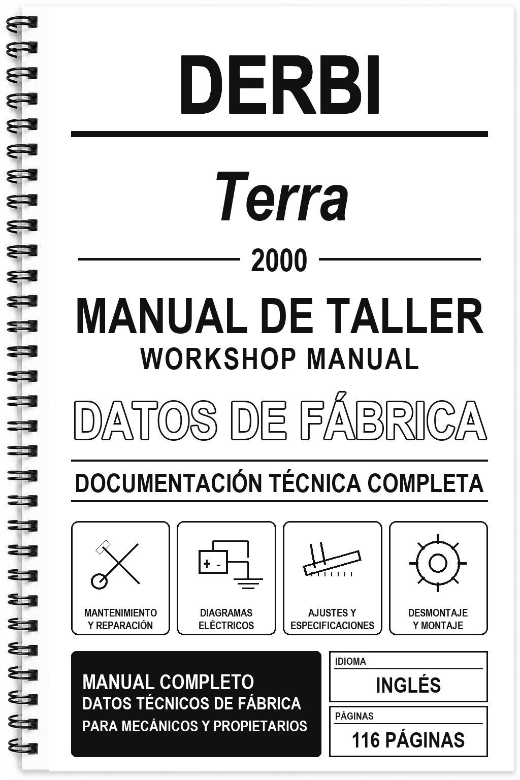 Manual de Taller Derbi Terra (2000) (Inglés)