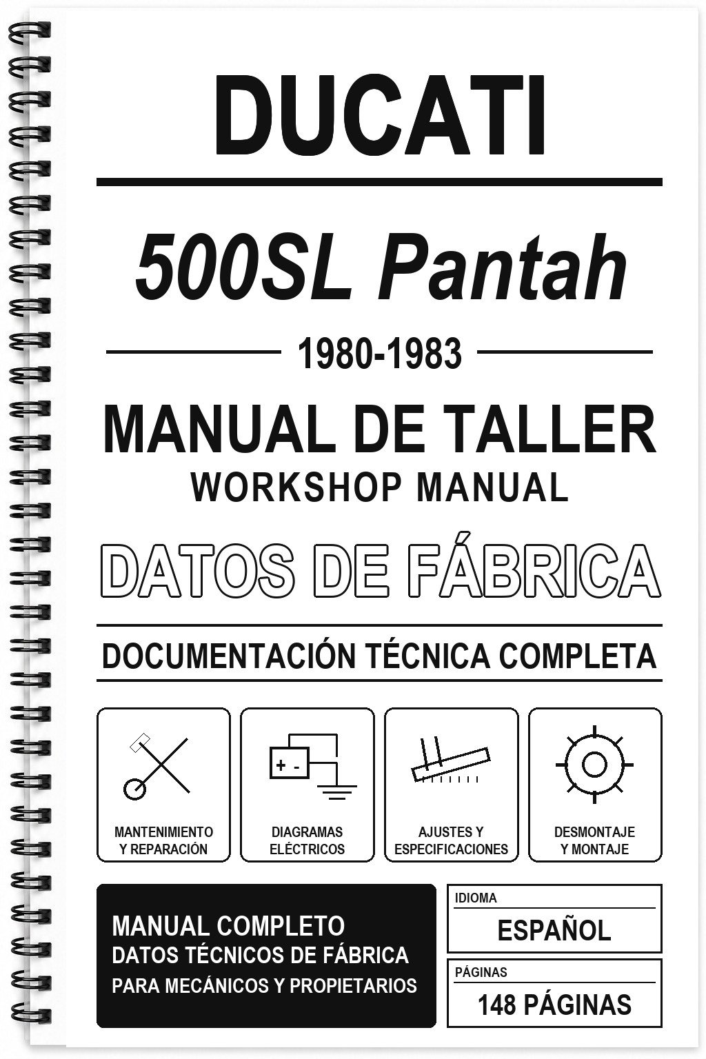 Manual de Taller Ducati 500SL Pantah (1980-1983)