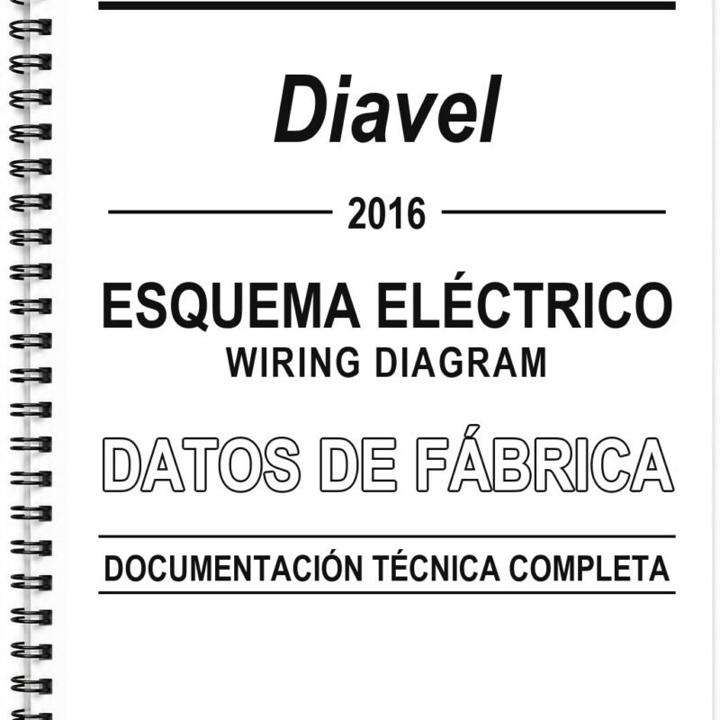 Esquema Eléctrico Ducati Diavel (2016) (Inglés)