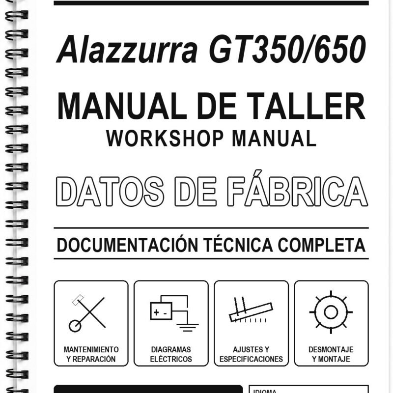 Manual de Taller Ducati Alazzurra GT350/650 (Inglés)