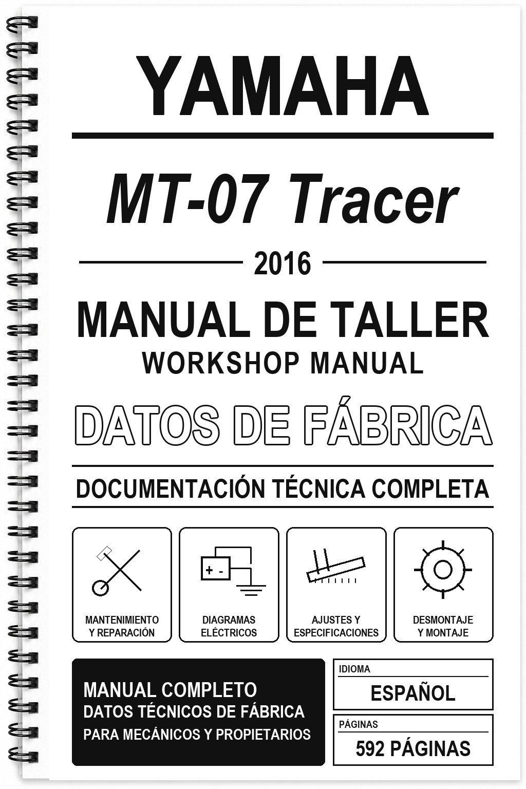 Manual de Taller Yamaha MT-07 Tracer (2016)
