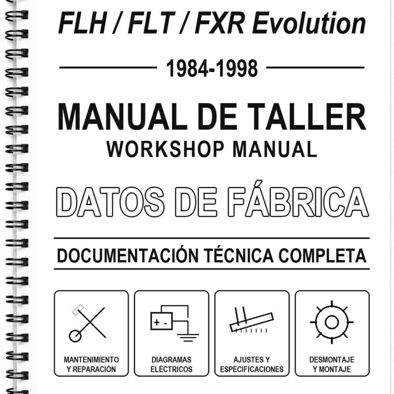 Manual de Taller Harley-Davidson FLH / FLT / FXR Evolution (1984-1998)