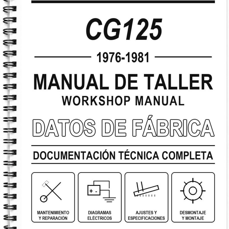 Manual de Taller Honda CG125 (1976-1981) (Inglés)
