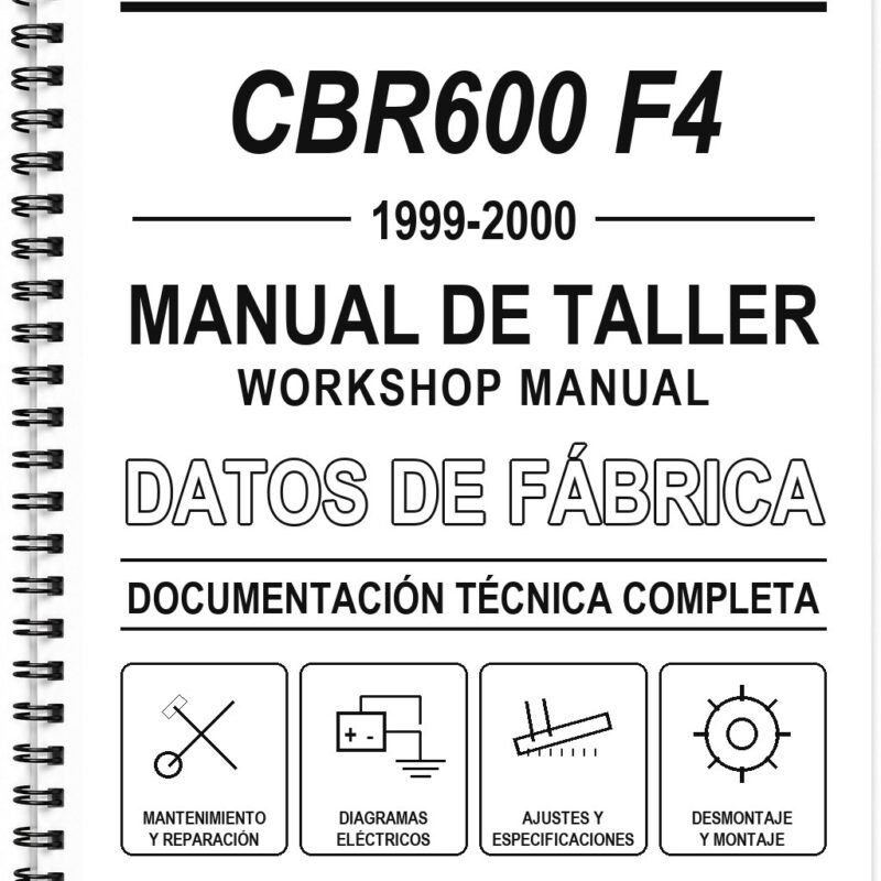 Manual de Taller Honda CBR600 F4 (1999-2000) (Inglés)