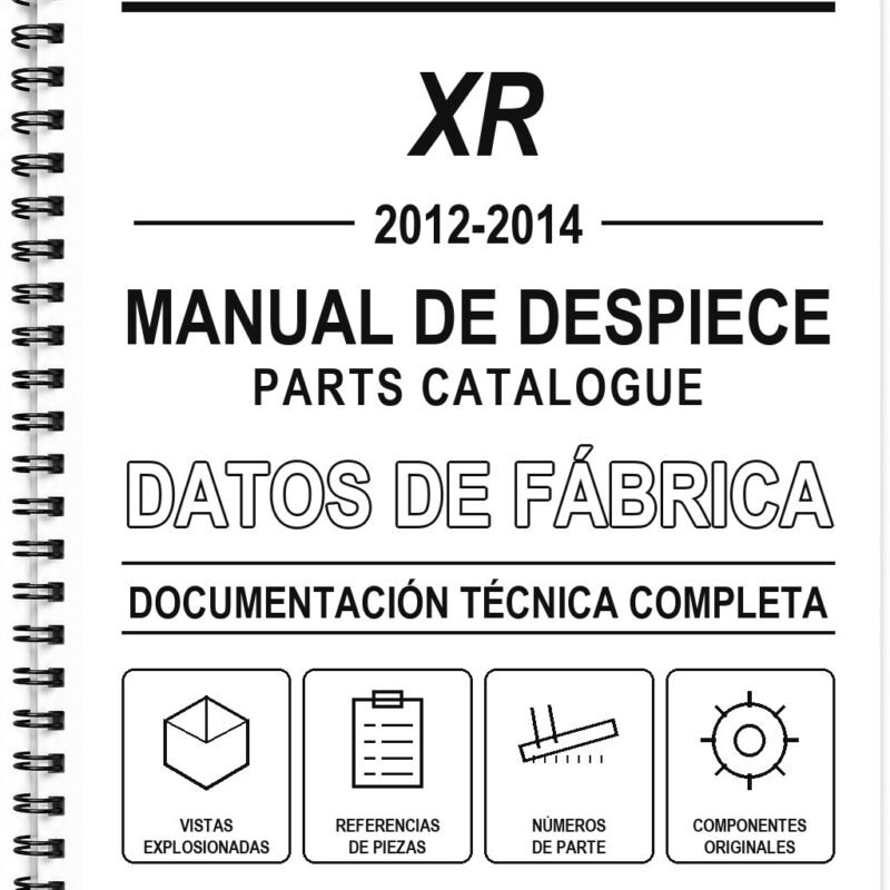 Manual de Despiece Honda XR (2012-2014) (Inglés)