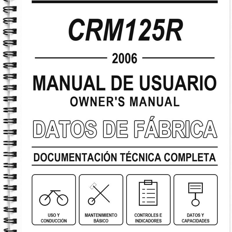Manual de Usuario Honda CRM125R (2006) (Inglés)