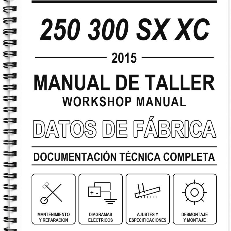 Manual de Taller KTM 250 300 SX XC (2015) (Portugués)