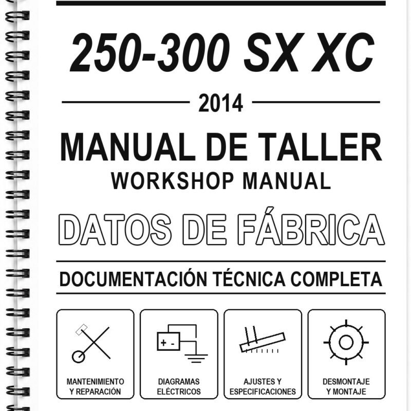 Manual de Taller KTM 250-300 SX XC (2014) (Portugués)