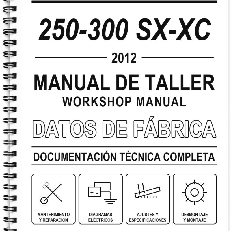 Manual de Taller KTM 250-300 SX-XC (2012) (Inglés)