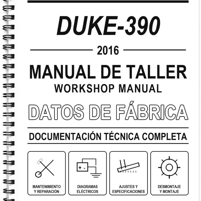 Manual de Taller KTM DUKE-390 (2016) (Portugués)