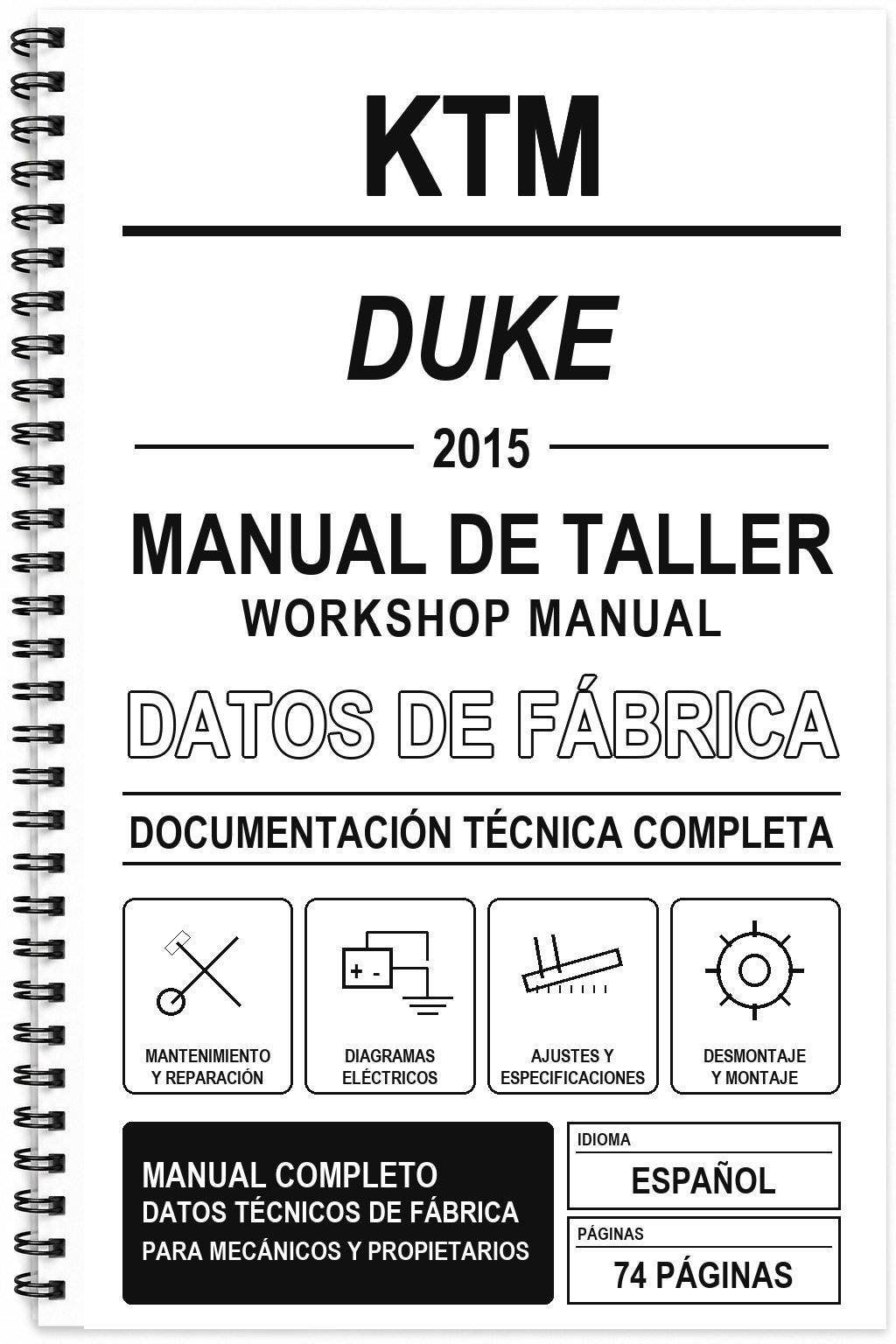 Manual de Taller KTM DUKE (2015)