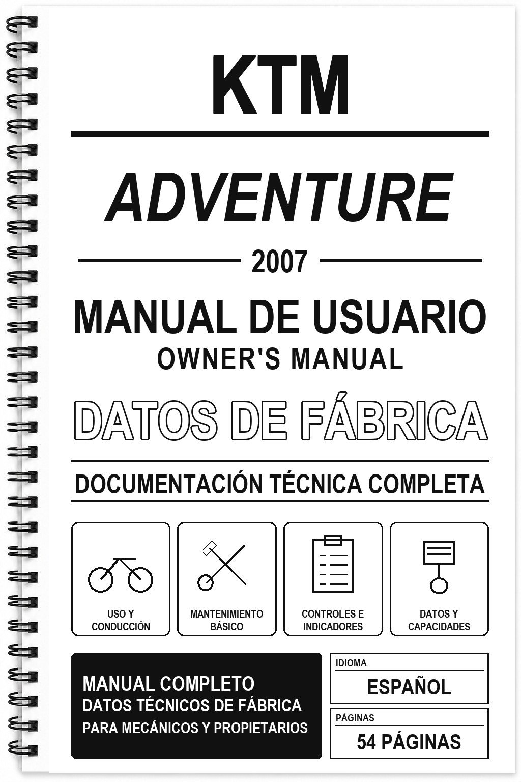 Manual de Usuario KTM ADVENTURE (2007)