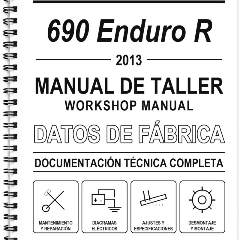 Manual de Taller KTM 690 Enduro R (2013) (Inglés)