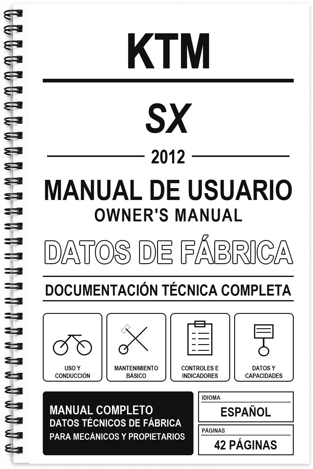 Manual de Usuario KTM SX (2012)