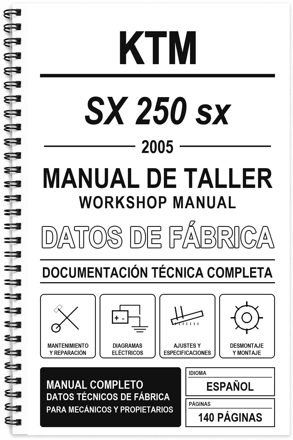 Manual de Taller KTM SX 250 sx (2005)