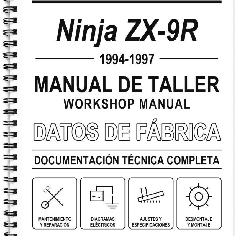 Manual de Taller Kawasaki Ninja ZX-9R (1994-1997) (Inglés)