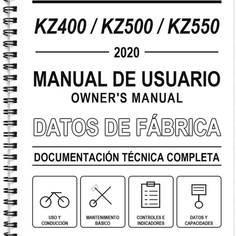 Manual de Usuario Kawasaki KZ400 / KZ500 / KZ550 (2020)