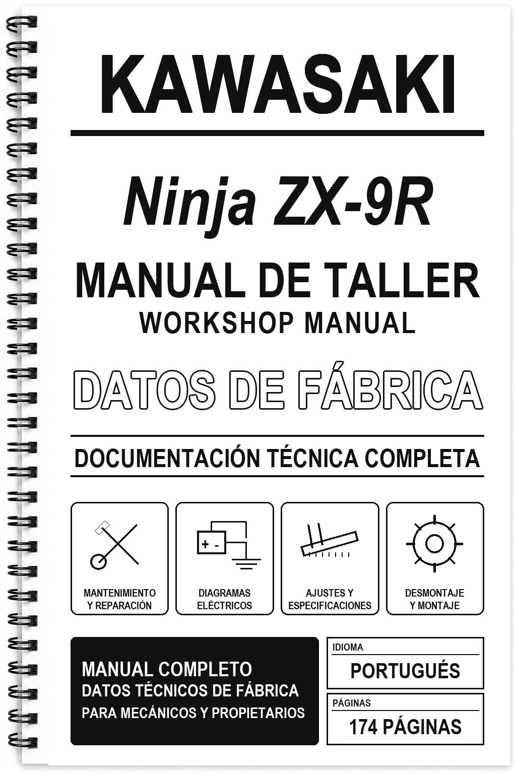 Manual de Taller Kawasaki Ninja ZX-9R (Portugués)