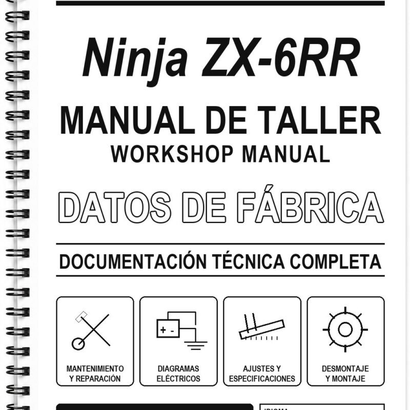 Manual de Taller Kawasaki Ninja ZX-6RR (Inglés)
