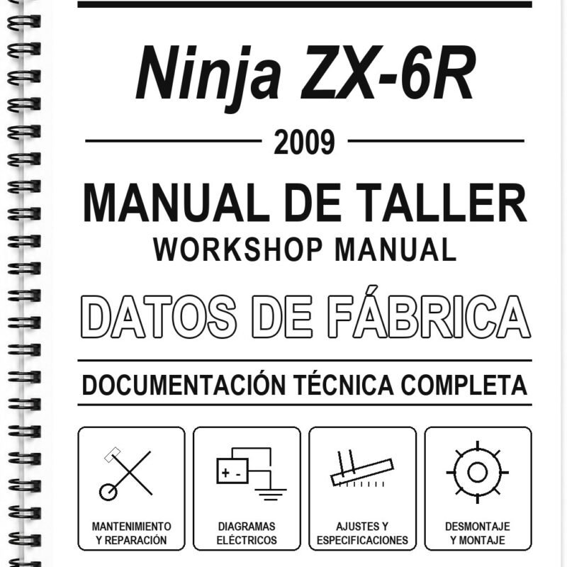 Manual de Taller Kawasaki Ninja ZX-6R (2009) (Inglés)